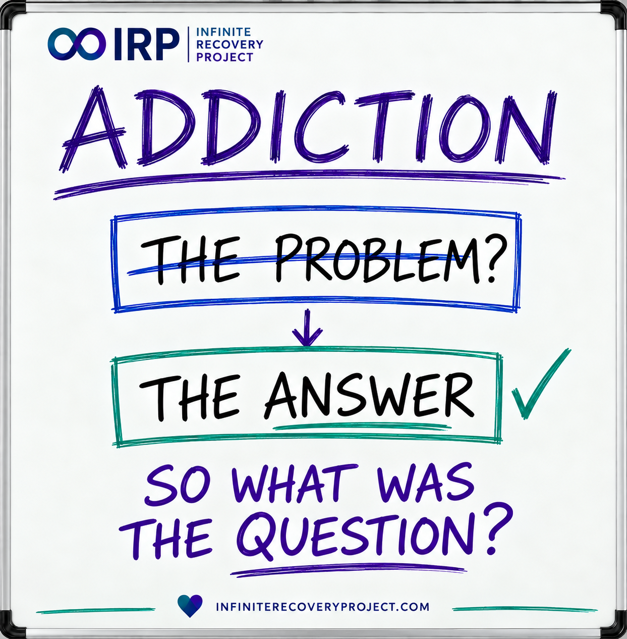 THE DRUG WASN’T THE ADDICTION. IT WAS THE ANSWER (not to a disease!)